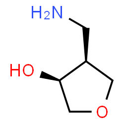 cis-4-(aminomethyl)oxolan-3-ol Structure
