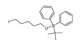 1-(tert-butyldiphenylsilyl)oxy-5-iodopentane结构式