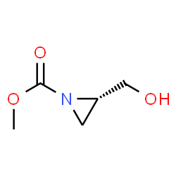 1-Aziridinecarboxylicacid,2-(hydroxymethyl)-,methylester,(S)-(9CI) structure