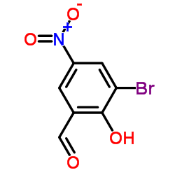 3-Bromo-2-hydroxy-5-nitrobenzaldehyde structure