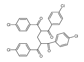 2,4-bis(4-chlorobenzoyl)-1,5-bis(4-chlorophenyl)pentane-1,5-dione结构式