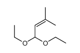 1,1-二乙氧基-3-甲基-2-丁烯结构式
