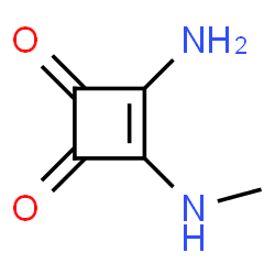 3-Cyclobutene-1,2-dione,3-amino-4-(methylamino)-(9CI)结构式