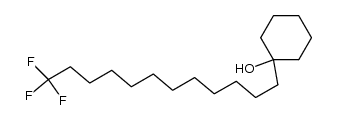 1-(12,12,12-trifluorododecyl)cyclohexanol结构式