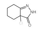 3a-chloro-4,5,6,7-tetrahydro-2H-indazol-3-one结构式