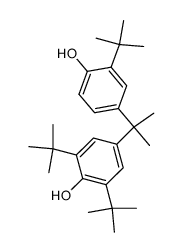 2,6-Di-tert.-butyl-2'-tert.-butyl-4,4'-isopropyliden-bisphenol结构式