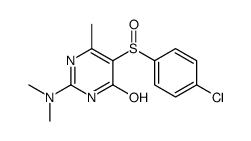 5-(4-chlorophenyl)sulfinyl-2-(dimethylamino)-6-methyl-1H-pyrimidin-4-one结构式