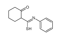 2-oxo-N-phenylcyclohexane-1-carbothioamide结构式