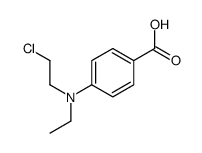 4-[2-chloroethyl(ethyl)amino]benzoic acid Structure