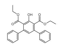 5'-hydroxy-m-terphenyl-4',6'-dicarboxylic acid diethyl ester结构式