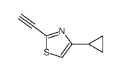 Thiazole, 4-cyclopropyl-2-ethynyl- (9CI) structure
