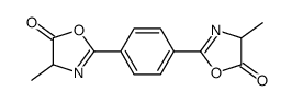 4-methyl-2-[4-(4-methyl-5-oxo-4H-1,3-oxazol-2-yl)phenyl]-4H-1,3-oxazol-5-one结构式