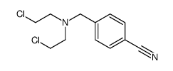 4-[bis(2-chloroethyl)aminomethyl]benzonitrile结构式