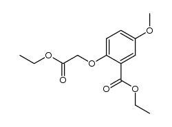 ethyl 2-ethoxycarbonylmethoxy-5-methoxy benzoate结构式