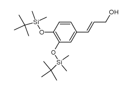 3-[3,4-di(t-butyldimethylsiloxy)phenyl]prop-2-en-1-ol结构式