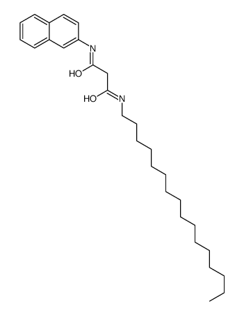 N-hexadecyl-N'-naphthalen-2-ylpropanediamide结构式