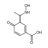 3-[1-(hydroxyamino)ethylidene]-4-oxocyclohexa-1,5-diene-1-carboxylic acid Structure