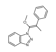 1-benzotriazolyl-1-methoxy-2-phenylpropene结构式