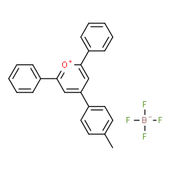 2,6-Diphenyl-4-(p-tolyl)pyrylium tetrafluoroborate结构式