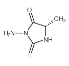 4-Imidazolidinone,3-amino-5-methyl-2-thioxo-,(5S)-(9CI) Structure