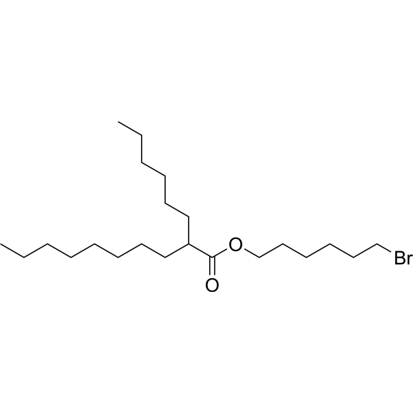 Decanoic acid, 2-hexyl-, 6-bromohexyl ester Structure