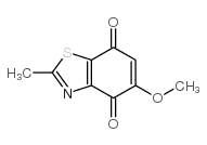 5-甲氧基-2-甲基-4,7-苯并噻唑二酮结构式