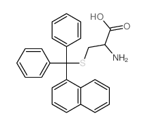 L-Cysteine,S-(1-naphthalenyldiphenylmethyl)- Structure