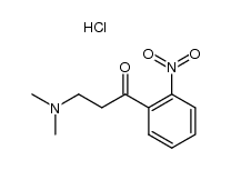 ω-Dimethylamino-o-nitropropiophenone hydrochloride结构式