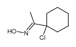 1-(1-chloro-cyclohexyl)-ethanone oxime结构式