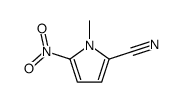 1-methyl-5-nitropyrrole-2-carbonitrile结构式