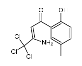 (Z)-3-amino-4,4,4-trichloro-1-(2-hydroxy-5-methylphenyl)but-2-en-1-one Structure