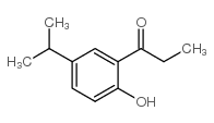 1-(2-hydroxy-5-propan-2-ylphenyl)propan-1-one结构式