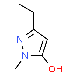 2,4-DIHYDRO-5-ETHYL-2-METHYL-3H-PYRAZOL-3-ONE结构式