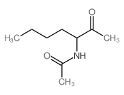 N-(1-乙酰基戊基)乙酰胺结构式