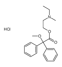ethyl-[2-(2-methoxy-2,2-diphenylacetyl)oxyethyl]-methylazanium,chloride结构式