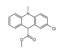 2-chloro-10-methyl-9,10-dihydro-acridine-9-carboxylic acid methyl ester结构式