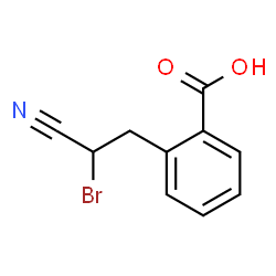 2-(2-Bromo-2-cyanoethyl)benzoic acid structure