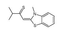 3-methyl-1-(3-methyl-1,3-benzothiazol-2-ylidene)butane-2-thione结构式