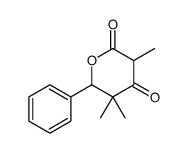 3,5,5-trimethyl-6-phenyloxane-2,4-dione结构式