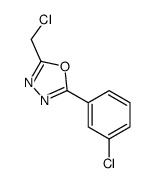 2-(Chloromethyl)-5-(3-chlorophenyl)-1,3,4-oxadiazole结构式