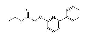 ethyl 2-(6-phenyl-2-pyridyloxy)acetate Structure