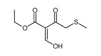 ethyl 2-(hydroxymethylidene)-4-methylsulfanyl-3-oxobutanoate结构式