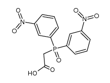 (Bis-m-nitrophenylphosphinyl)essigsaeure Structure