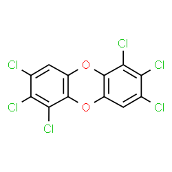 Dibenzo(b,e)(1,4)dioxin, hexachloro结构式