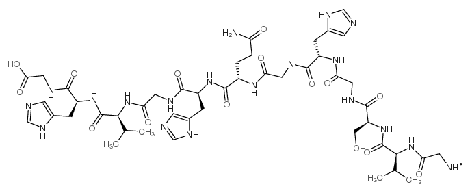 GLY-VAL-SER-GLY-HIS-GLY-GLN-HIS-GLY-VAL-HIS-GLY结构式