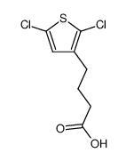 4-(2,5-dichloro-thiophen-3-yl)-butyric acid结构式