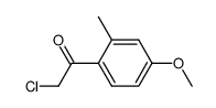 2-chloro-1-(4-Methoxy-2-Methylphenyl)ethanone Structure