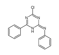 4-chloro-N,6-diphenyl-1,3,5-triazin-2-amine结构式