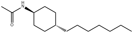 n-acetyl-4-n-heptylcyclohexylamine结构式
