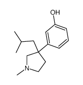 3-[1-Methyl-3-(2-methylpropyl)-3-pyrrolidinyl]phenol Structure